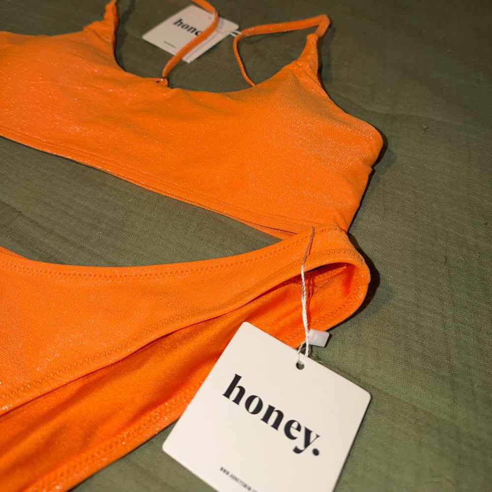 Honey Swim Orange bikini, new with tags! - Picture 2 of 4